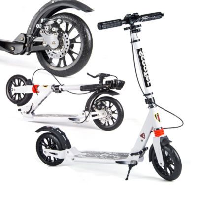 2022 New Adult Childrens Scooter Foldable PU 2-Wheel Bodybuilding All-Aluminum Shock-Absorbing Urban Campus Traffic