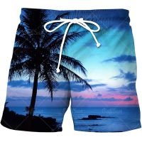 2023Summer New Mens Beach Shorts Hawaii Casual Sports Shorts Natural Plants 3D Printing Shorts Qrying Is Fast and Breathable