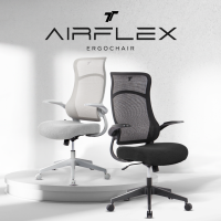 TT AIRFLEX Ergochair เก้าอี้สำนักงาน เก้าอี้ทำงาน มีล้อปรับหมุนได้ แขนพับได้ 90 องศา Office Chair