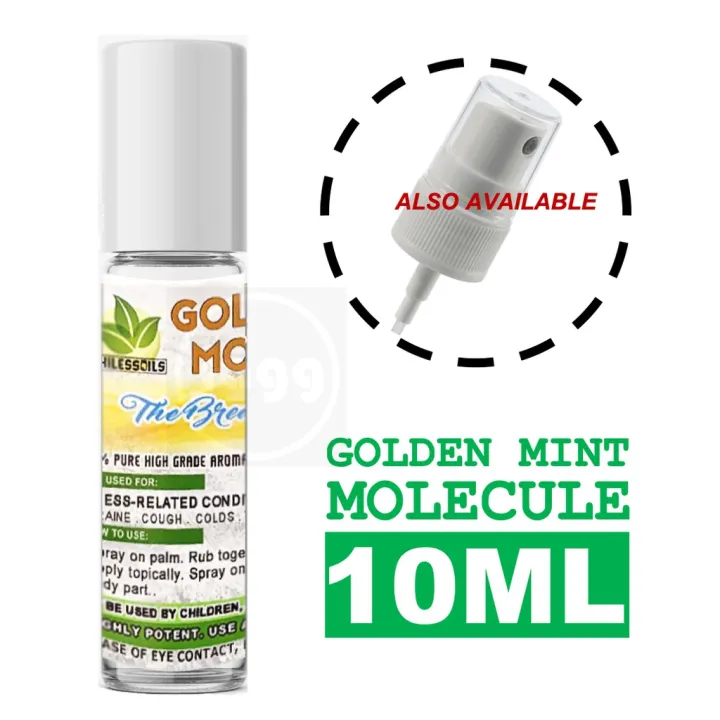 GMM Golden Mint Molecule 10ml [BUY 10 GET 1 5ml GMM bottle] Lazada PH