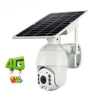 2MP Security Protection HD Surveillance CCTV Low Battery Powered Outdoor WIFI Solar IP Camera 4G LTE GSM SIM CARD PTZ Dome