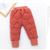 【CW】 Down Pants for Children Windproof Ski Trousers Kids Warm