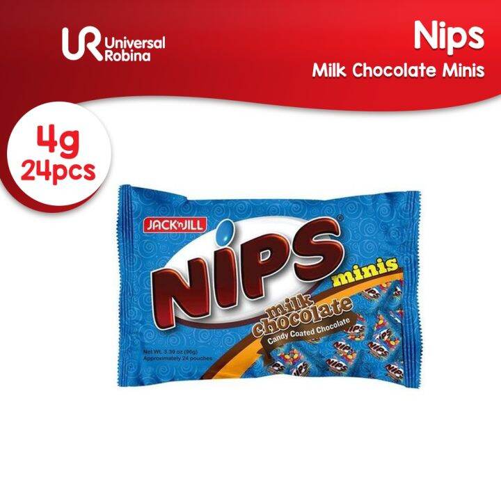Nips Milk Chocolate Minis (4g x 24) Lazada PH