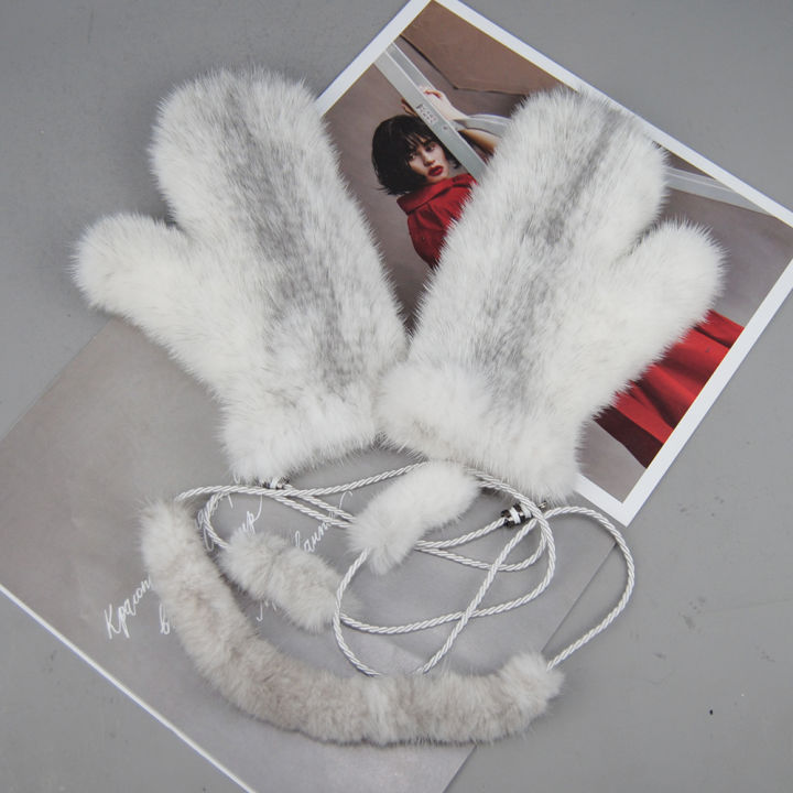 ใหม่แฟชั่นฤดูหนาวผู้หญิงจริง-mink-fur-ถุงมือถักจริง-mink-fur-ถุงมือ-lady-good-elastic-real-mink-fur-mittens