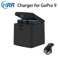 3-Channel USB Battery Quick Charger With Type-C Cable For GoPro Hero10 9 Black, Batteries Storage Case For Original Go Pro 9