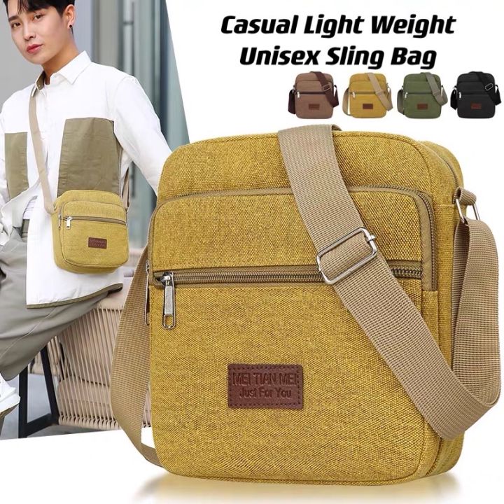 CE FASHION Korean Style Zipper Sling Bag for Men Sale Good Quality