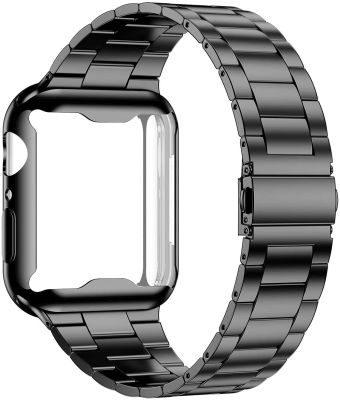 Case+strap for Apple Watch band 44 mm 40mm iWatch 42mm/38mm Stainless Steel metal Bracele for Apple watch 6 se 4 3 38/40/42/44mm Straps