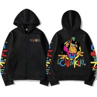 Monkey Graphic Zipper Hoodie Sweatshirt Lc Waikiki Monkey Double Sided Print Zip Hoodies Men Fashion Streetwear Size XS-4XL