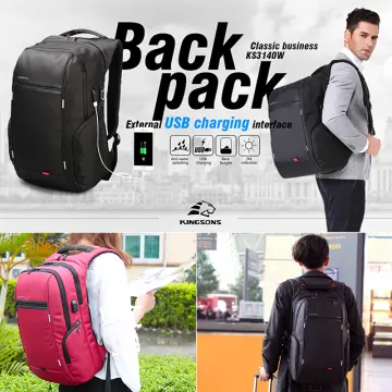 Kingsons Brand Backpack Laptop Bag 15.6 Inch,Large Capacity Anti Thief  Waterproof Notebook Case,Man Lady Business,DropShip 3223