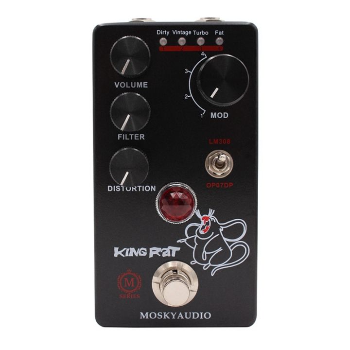 moskyaudio-king-rat-guitar-effects-pedal-distortion-true-bypass-circuit-guitar-processor-accessories