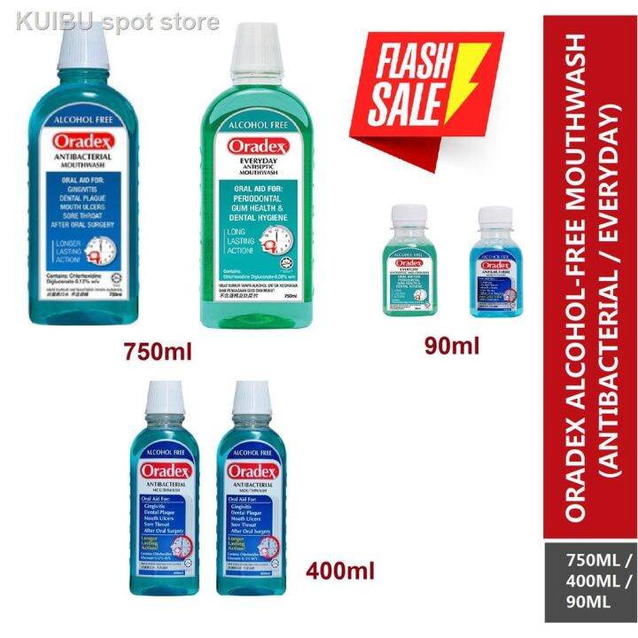 ORADEX [Everyday Antiseptic / Anti Bacterial] MouthWash 750ml Lazada
