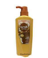 *SALE* Sunsilk ซันซิล เนเชอรัลเพอร์ฟูมบลอสซัม เดซี่แอนด์พีช 425มล. Exp11/23 ครีมนวดผมสำหรับ ผมธรรมดา–ผมแห้ง*รายละเอียด