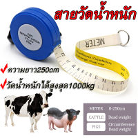 ราคาถูกสุด สายวัดน้ำหนักโคและสุกร แพะ แกะ สายวัดน้ำหนักหมู สายชั่งน้ำหนักวัว สายชั่งน้ำหนักวัว ความยาว 250 cm