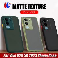 เคสใสสำหรับ Vivo V29 5G เคสหลัง PC แบบแข็งด้าน Vivo Vivi V29 29V Vivo V29 5G 6.78นิ้ว V2250 2023เปลือกกรอบ Fundas ซิลิโคน