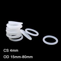 20Pcs Silicon O Ring Sealing Gasket CS 4Mm OD 15Mm-80Mm Food Grade Tahan Air segel Mesin Cuci Karet O-Cincin