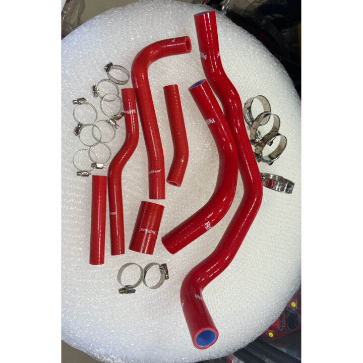 Redsuns Kelisa Kenari Silicone Radiator Hose + Bypass Hose with Clamp