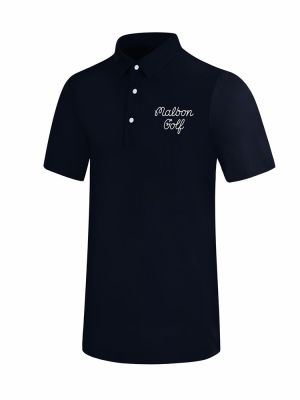 MALBON เสื้อยืดแขนสั้นผู้ชายกางเกงเล่นกอล์ฟใหม่ฤดูร้อนกีฬากอล์ฟกลางแจ้งกีฬาเสื้อระบายอากาศแห้งเร็ว
