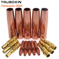 25pcs Panasonic 200A MIG MAG Torch Accessories MIG shield Cups electric tips link rod for CO2 MIG MAG welding machine