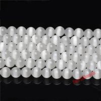 Fctory Price Stone Beads White Round Loose 16  Strand 6 8 10 12 Pick Size  diy