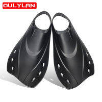 Oulylan ผู้ใหญ่สั้น Dinving Fins Light Full Foot Pocket Travel สั้นใบมีด Fins Flippers สำหรับดำน้ำดูปะการังดำน้ำว่ายน้ำ