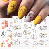 【hot sale】 ✎✐✽ B50 1 Sheet Random Nail Sticker Colorful Flower Butterfly Series Stereoscopic Nail Sticker Decoration