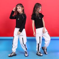 [COD] Hip-hop girls dance costumes childrens hip-hop autumn solid catwalk