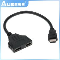 Aubess 1 Input 2 HDMI-Compatible Splitter Cable HD 1080P Video Switcher Adapter Output Port Hub For X-box Dvd Multimedia Devices Adapters