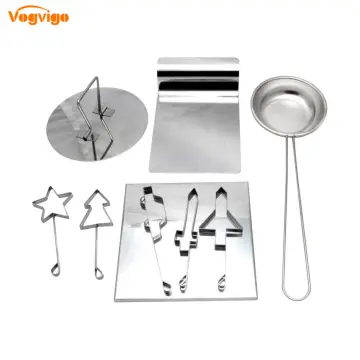 7pcs Sugar Candy Making Tools, Squid Sugar Game Dalgona Candy Cutter  Biscuit Molds with Tin Box