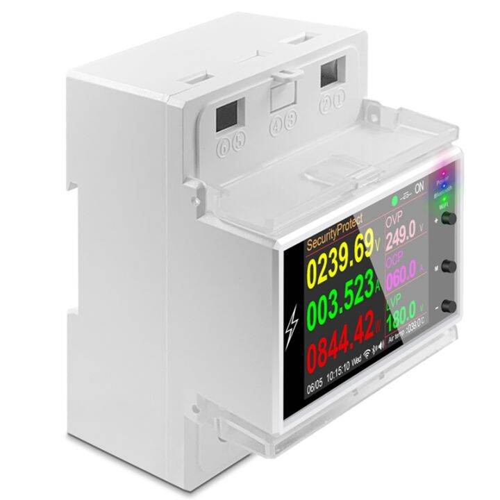 AT4PW 100A Tuya WIFI Din Rail Meter Smart Switch Remote AC 220V 110V