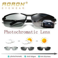 Aoron photochromic แว่นกันแดด P olarized ผู้ชายเปลี่ยนสีแว่นตาป้องกันแสงจ้า UV400แว่นตาขับรถแว่นตา oculos.