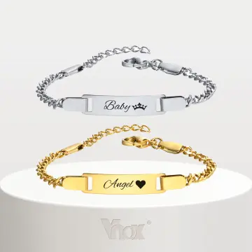 Baby boy store gold name bracelets