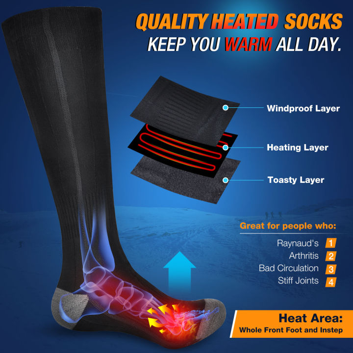 hailicare-เลกกิ้งบำบัดระดับความร้อน3ระดับสามารถซักได้ถุงเท้าเล่นสกีถุงเท้าอุ่นด้วยไฟฟ้า-usb-สำหรับฤดูหนาวกีฬาตั้งแคมป์อบอุ่นถุงเท้า