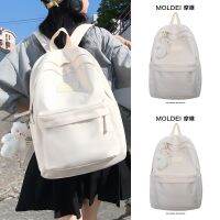 High-value schoolbag junior high school girls Japanese college style simple backpack college students fashion large-capacity backpack summer 【QYUE】