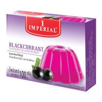 อิมพีเรียล วุ้นเจลาตินสำเร็จรูป กลิ่นแบล็คเคอร์เร้นท์ 100 ก. ✿ IMPERIAL Blackcurrant Flavored Gelatin Dessert 100 g.