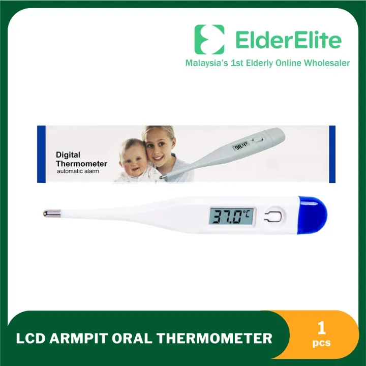 Elder Elite LCD Digital Baby Armpit Thermometer with Automatic Alarm