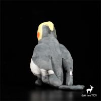 ตุ๊กตานกพลัสเช่บูกี้ชุดเครื่องมือ Cockatiel Parrot น่ารักของเล่นตุ๊กตาสัตว์เหมือนจริงตุ๊กตายัดไส้ Kawai ของขวัญของเล่น2023ใหม่