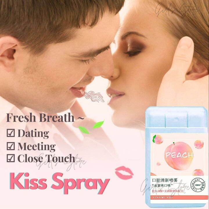 Breath fresh spray remove oral bad breath kiss spray Pewangi mulut