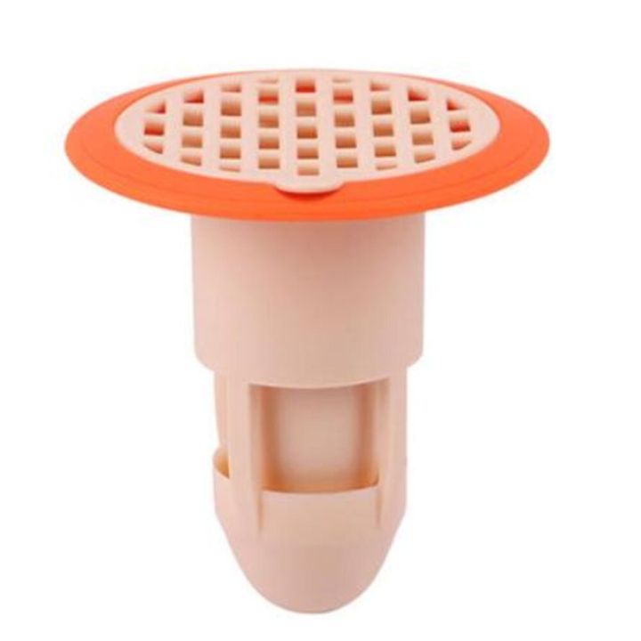 bath-shower-floor-strainer-cover-plug-trap-silicone-anti-odor-sink-bathroom-water-drain-filter-insect-prevention-deodorant-electrical-connectors