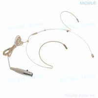 Mini XLR 3Pin Beige Headset Microphone for AKG Samson Wireless BeltPack transmitter