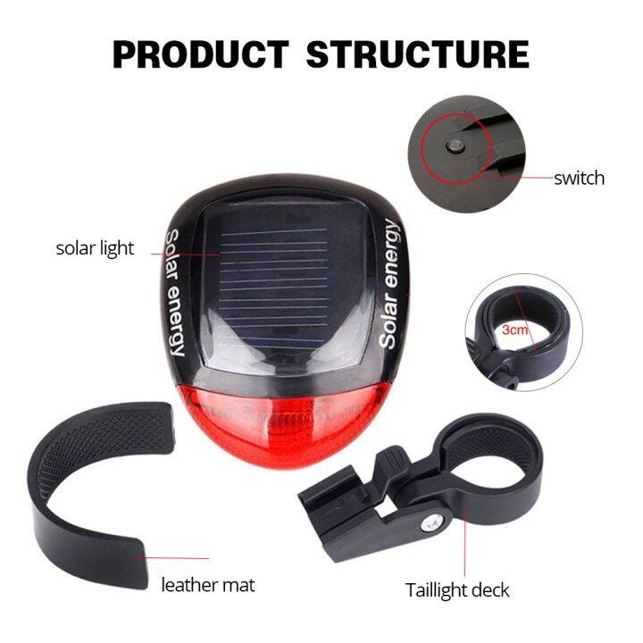 2-led-red-bike-solar-energy-light-3-modes-seatpost-lamp-rechargeable-bicycle-tail-rear-light-bicycle-accessories-flashlight