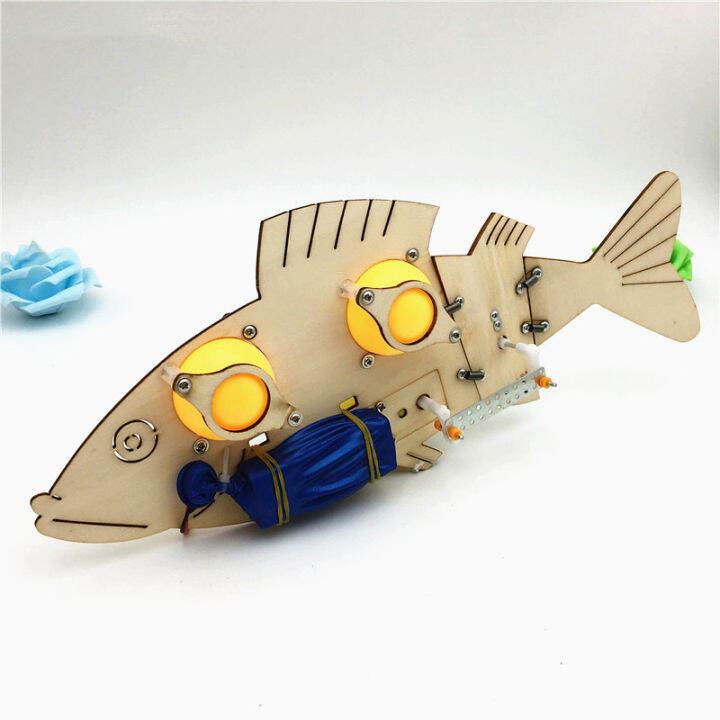 stem-toys-for-children-educational-science-experiment-technology-set-diy-electric-mechanical-fish-model-puzzle-painted-kids-toy