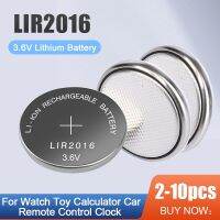 LIR2016 LIR 2016 3.6V ลิเทียมชาร์จใหม่ได้เปลี่ยน CR2016 LM2016สำหรับกุญแจรถนาฬิกาเครื่องคิดเลขรีโมทปุ่มเซลล์เหรียญ