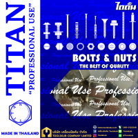 TITAN “PROFESSIONNAL USE” MADE IN THAILAND RP-4410 หัวน็อตหมวก-เงิน M10-1.25#14 (5ตัวใน1ห่อ)