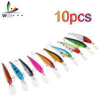 Weihe 10ชิ้น10กรัม11.5เซนติเมตรสร้อยเหยื่อตกปลาเบสเหยื่อ Crankbaits FishHooks รอก