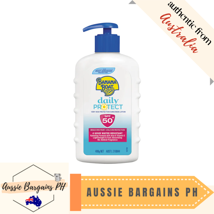 Banana Boat SPF 50+ Everyday Daily Protect 400g Pump ON SALE! PLS NOTE
