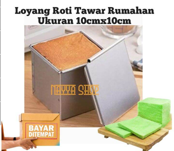 LOYANG CETAKAN ROTI KUBUS 10X10 DENGAN PENUTUP | Lazada Indonesia