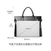 Genuine Leather Business Bag Briefcase Mens Handbag Commuter Messenger Casual Cowhide