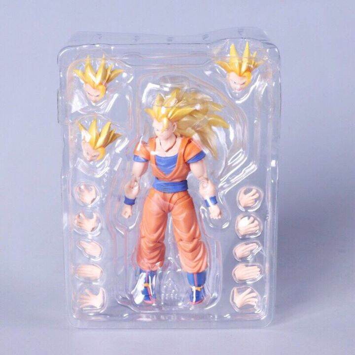 ดราก้อนบอล-z-soyan-ตุ๊กตาขยับแขนขาได้อนิเมะ-goku-3-shf-figurine-goku-ssj3-sh-figuarts-ของเล่นของสะสมโมเดลของเล่นเคลื่อนย้ายได้