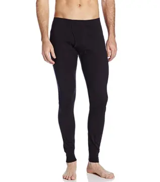 Men Thermal Underwear Set Long Johns Pants Warm Top Bottom Ice Silk Stretch  