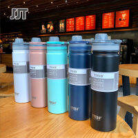 JJT แก้วน้ำสแตนเลสห้องเย็นแก้ว F Rosted สแตนเลสเหยือก530ML750ML เกาหลีแก้วคุณง่ายต่อการพกพาสแตนเลสขนาดใหญ่กีฬา Bottle823